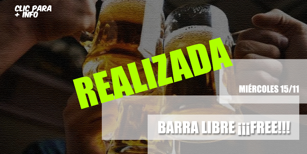 PROMO BARRA LIBRE FREE